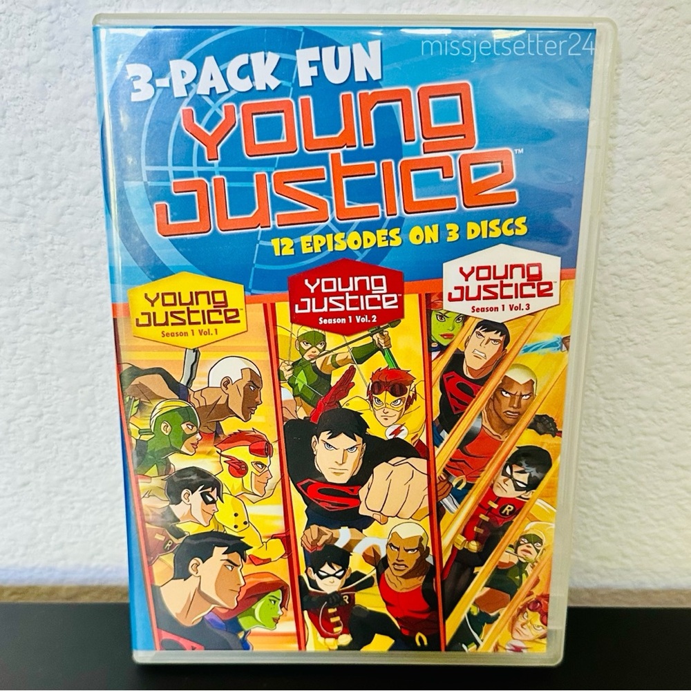 Young Justice 3-Pack Fun DVD Season One EUC